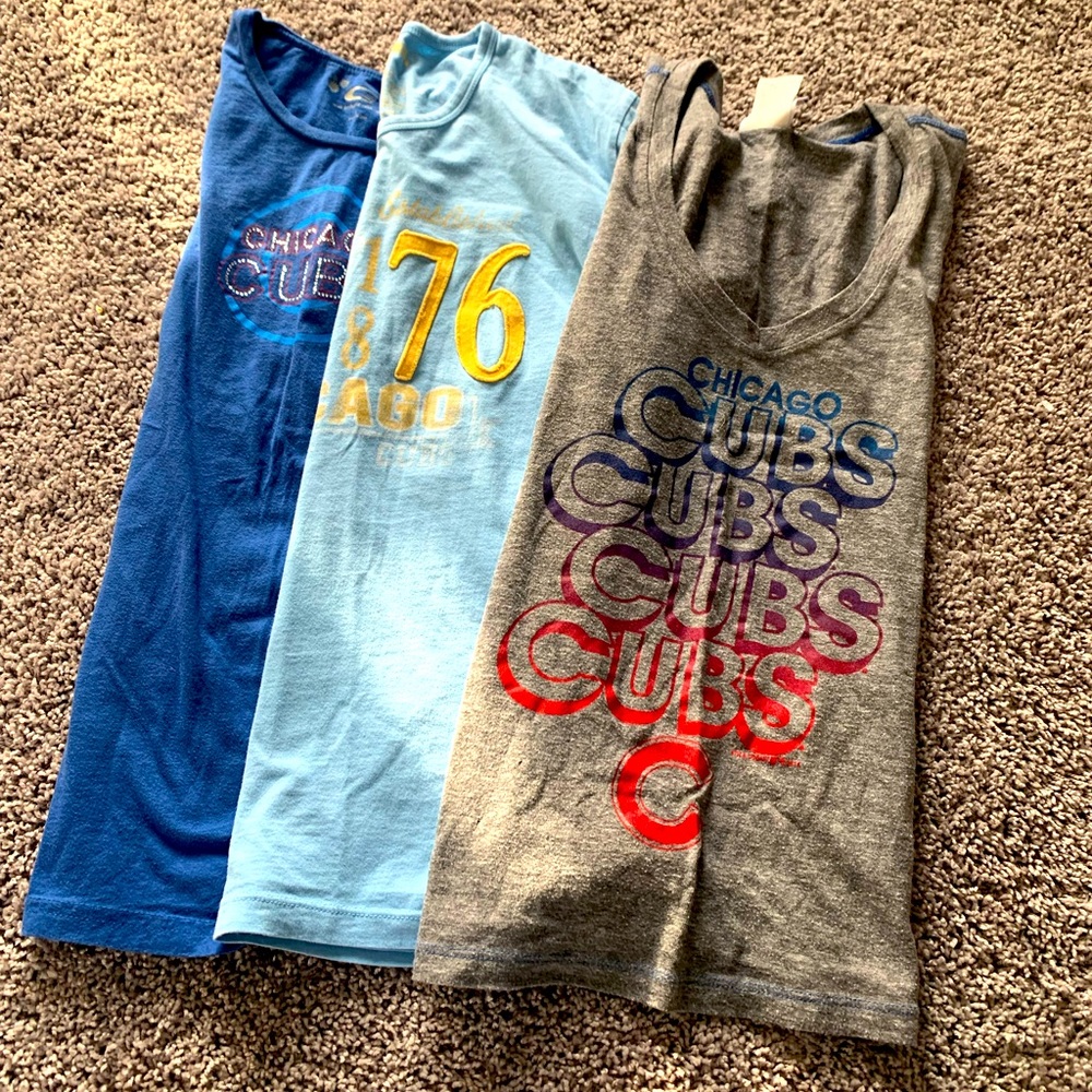 Set of Chicago Cubs tshirts